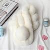 Unisex Faux Rex Rabbit Fur Snood: Cozy Korean Style Plush Neck Warmer for Winter