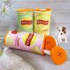 Plush Simulated Potato Chip Dog Toy Wear Resistant Dog Slow Feeder  Playing