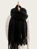 New Winter Scarf for Women Warm Solid Pashmina Blanket Wraps Female Thick Soft Bufanda Big Tassel Shawl Long Poncho Echarpe