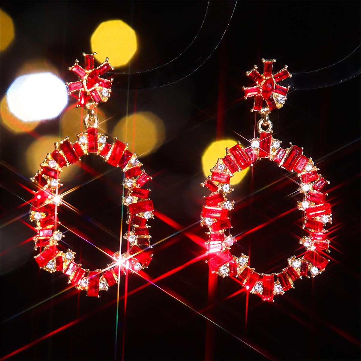 

Роскошные геометрические серьги со стразами из стекла - Женские блестящие, круглые серьги неправильной формы