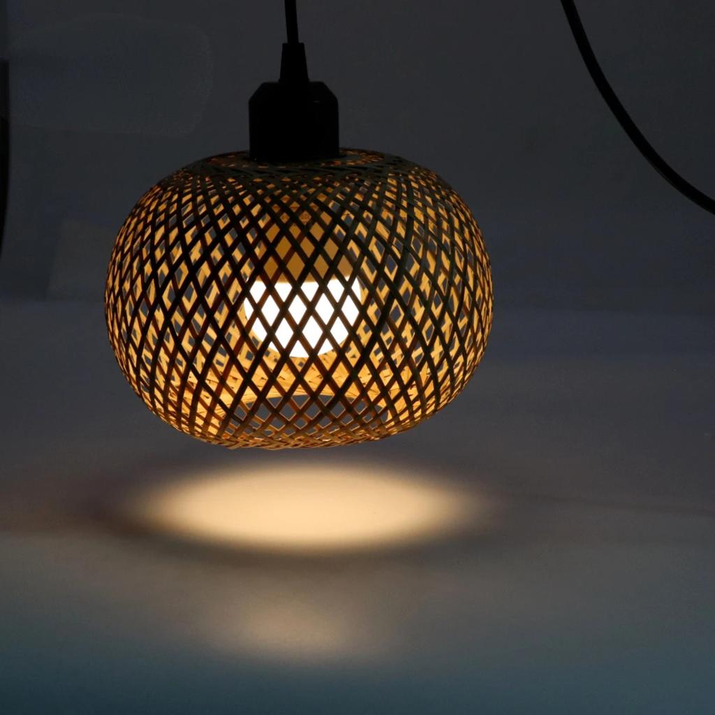 New Transform Your Indoor Space with This Elegant, Exquisite Hand-knitting Rattan Chandelier. Elevate Your Home with Style and S