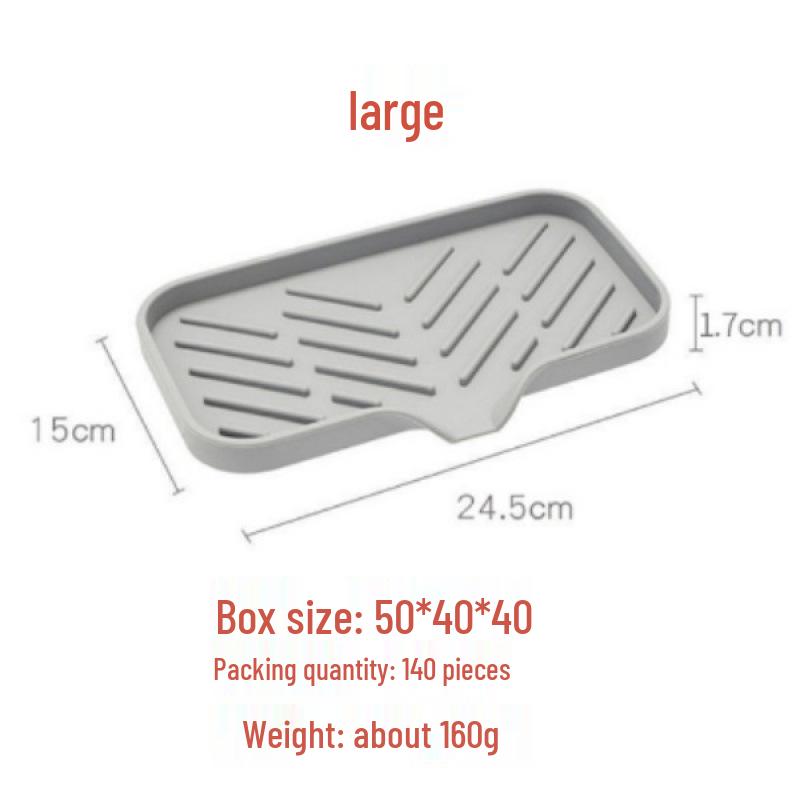 Japanese-Style Silicone Soap Tray: Bathroom & Kitchen Drain Pad