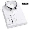 Herren Elastisches Business Casual Hemd mit Farbblock-Kragen