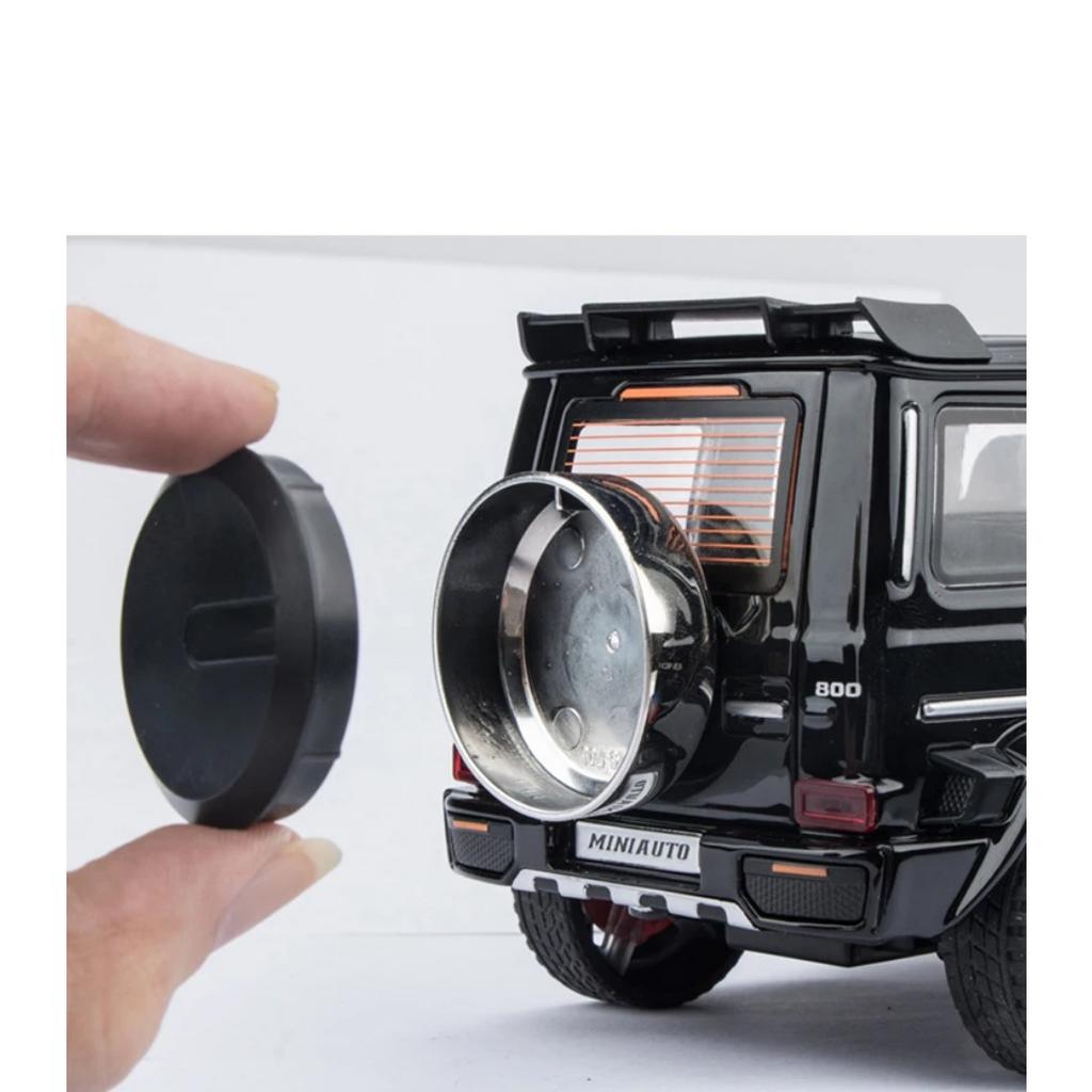 1:24 Scale Benz G800 Off Road SUV Diecast Model Car Alloy Sound & Light Collection Fine Simulated Decorations Gift Boyfriend