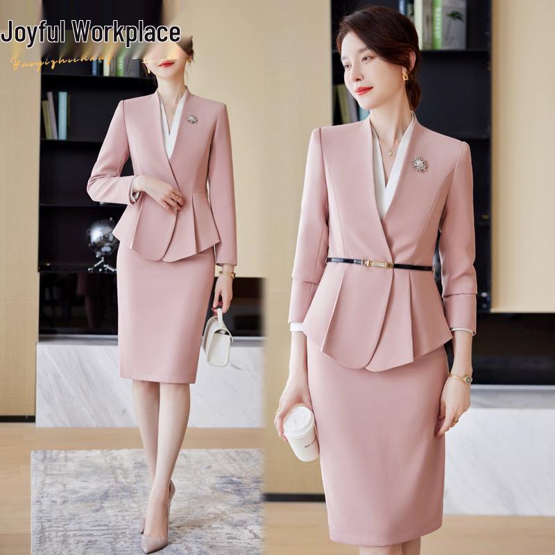 Luxury Women's Professional Suit Set for Beauty Salons, Jewelry Stores, and Medical Receptionists