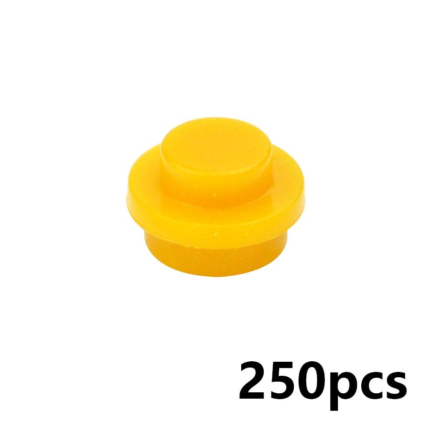 250 ks MOC Skládací dílky 4073 6141 15570 Deska Kulatá 1x1 Bod DIY Stavebnice 1*1 Figurky Lampy Cihličky Hračka pro děti