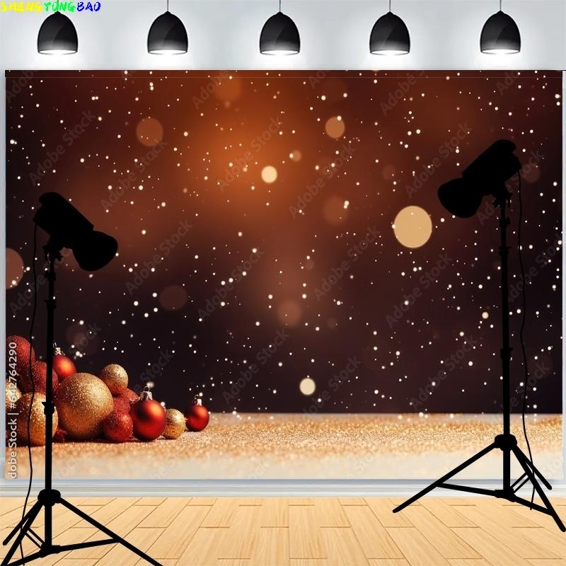 Christmas Day Wreach Snowflake Photography Backdrops Front Door Winter New Year Cottage Living Room Decoration Background DD-08