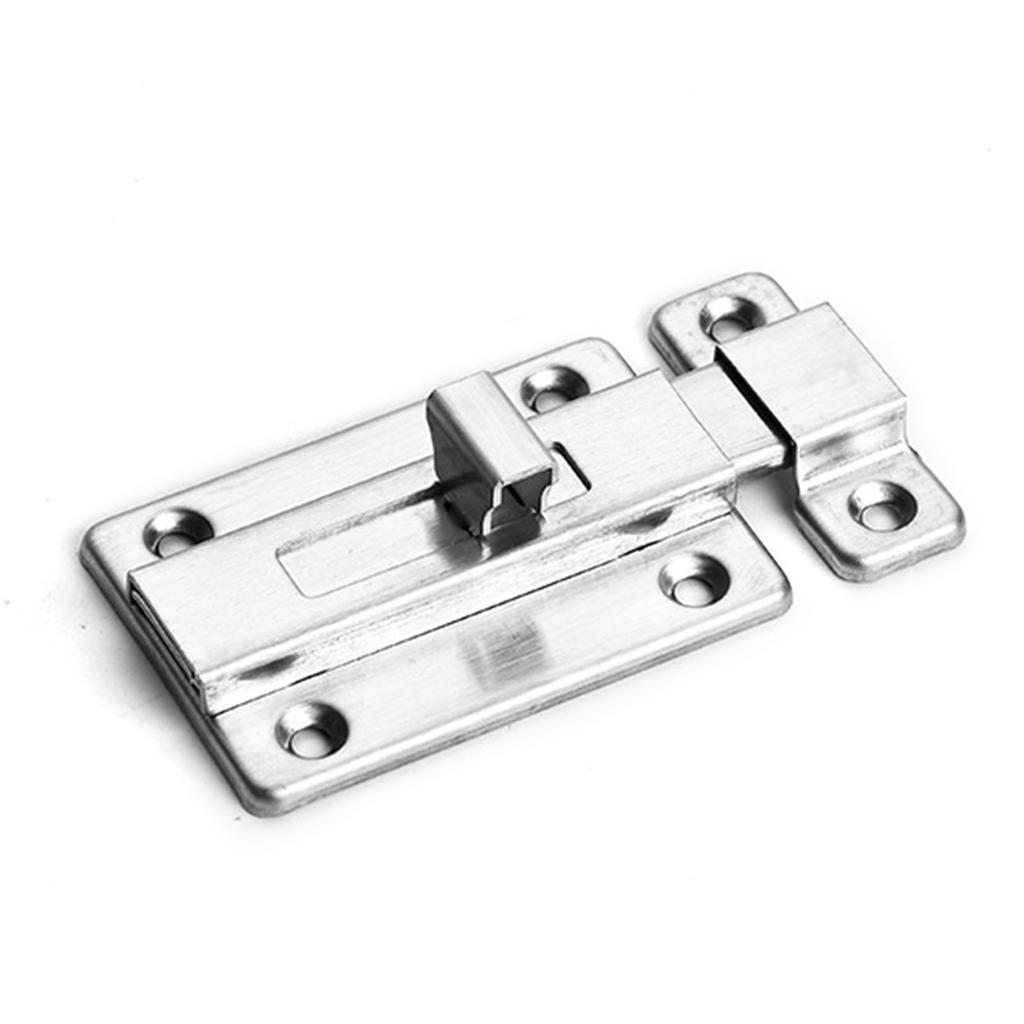 Stainless Steel Slide for Latch Lock Thickened Metal Sliding Bolt Door Lock Safety Door Barrel Bolt Privacy Catch for La