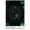 Dulunwe Tonneau Sports Men's Tourbillon Watches Starry Moon Phases Hollow Out Automatic Mechanical Watch Rubber Strap Luminous Wristwatch