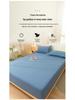 Solid Color Dustproof Fitted Sheet Set & Mattress Protector