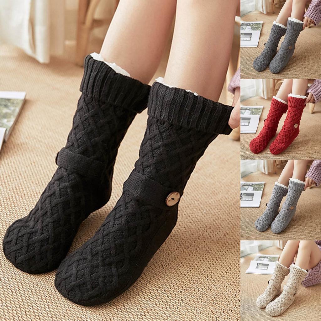Women Keep Warm Skateboard Sock Floor Socks Snow Socks Plus Velvet Thickening