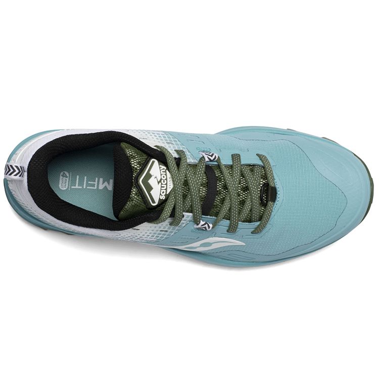 Saucony Comfortable Versatile Mesh Cushioning Non-Slip Wear-Resistant Low-Top Casual Running Shoes Women sneaker Blue White S10568-25