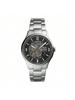 Forrester Elegant Automatic Hollow-out Black Dial Silver Stainless Steel Bracelet Men's Watch, Perfect Daily Business Wear, Men's Gift,. ME3180