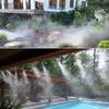 Outdoor Misting System for Cooling, Misters for Outside, Mist hose + a Brass Adapter(3/4"),Umbrella, Canopy, Backyard, White