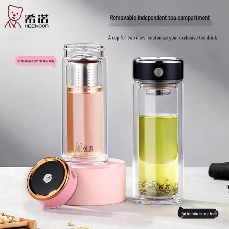 Heenoor Double-Layer Glass Tea Cup