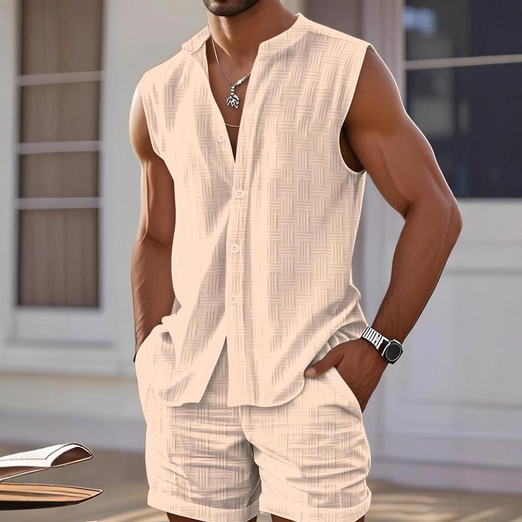 Top fără mâneci Pantaloni scurți Costum de plajă