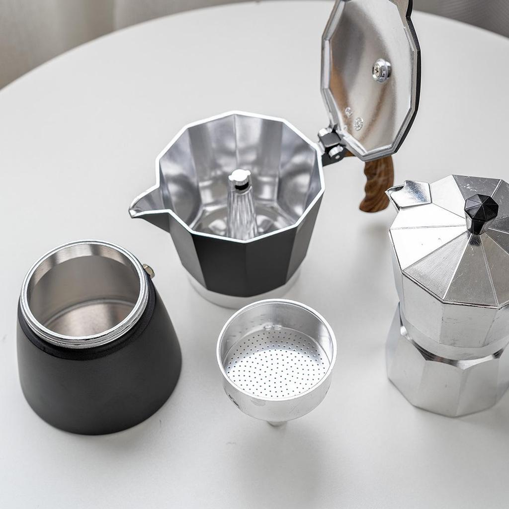 Popular Aluminum Moka Pot for Home Use: Italian Portable Espresso Drip Coffee Maker