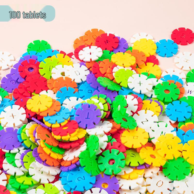 Children s Educational Snowflake Building Blocks - Early Learning Toy for Kindergarten