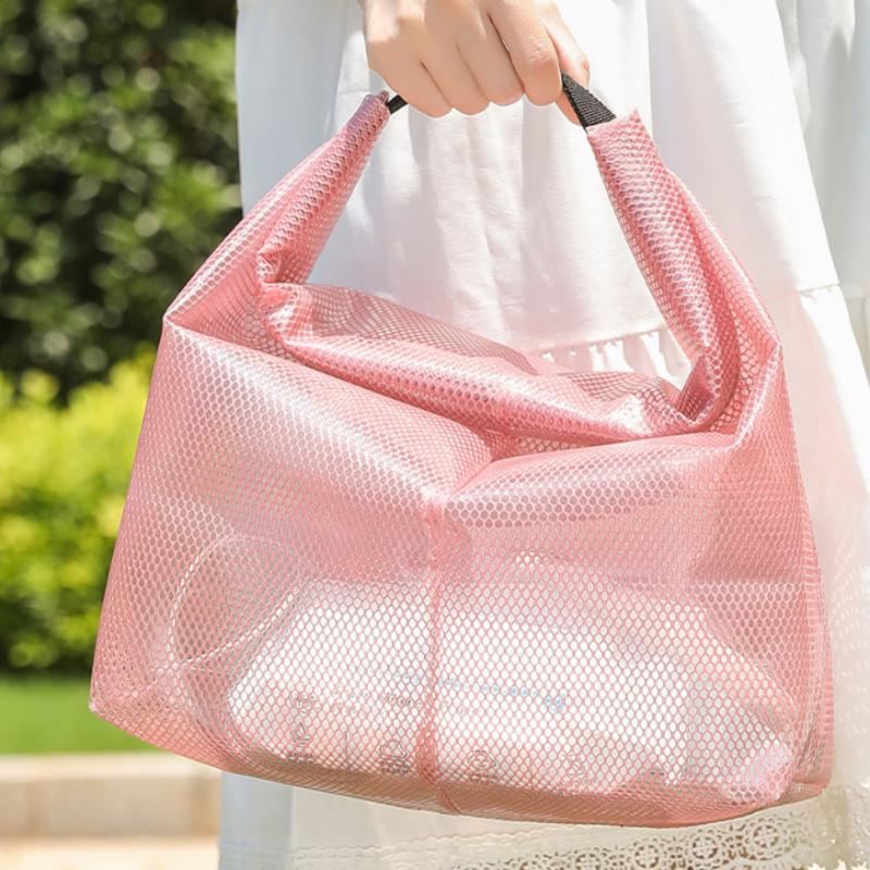 Translucent Waterproof Toiletry Bag Large Capacity Portable Women Cosmetic Pouch for Business Trip Bathroom Use