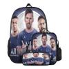 Zestaw plecaków dla dzieci kibiców piłki nożnej z nadrukiem Cristiano Ronaldo Neymar Tkanina Oxford Torba szkolna Chłopcy Dziewczynki