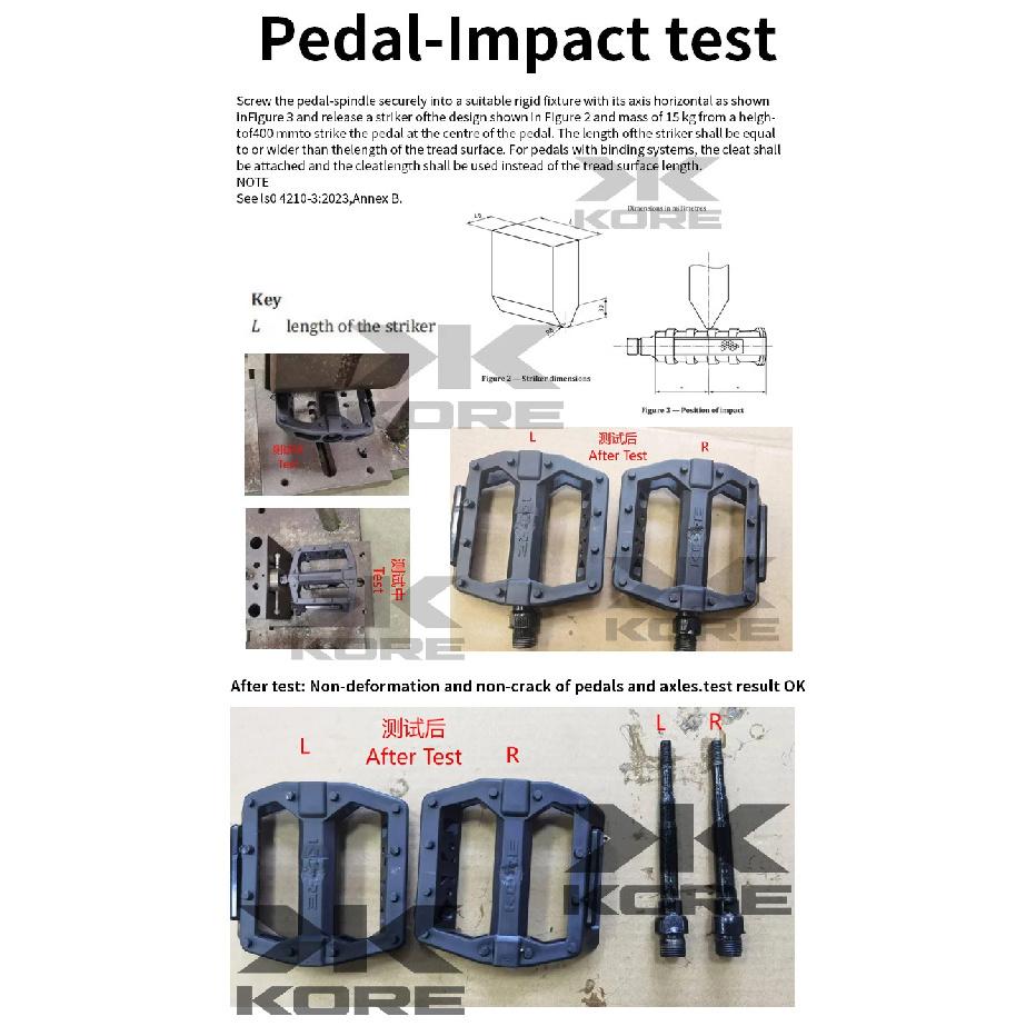 KORE Bicycle Pedals Anti-slip Ultralight Nylon Water-proof Footrest Road BMX MTB Flat Platform Bicycle Parts Accessories K916