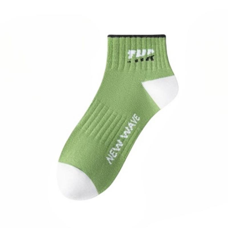 5 Pairs of Men's Spring and Summer Thin Pure Cotton Deodorizing Student Sports Socks