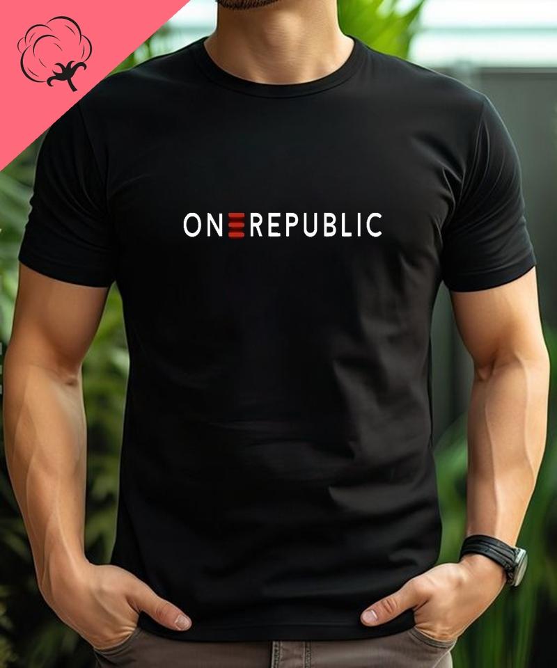 OneRepublic Band Classic Poster Fashion T-shirt, Unisex Streetwear, Spring/summer Short Sleeved Cotton Loose Men s T-shirt S