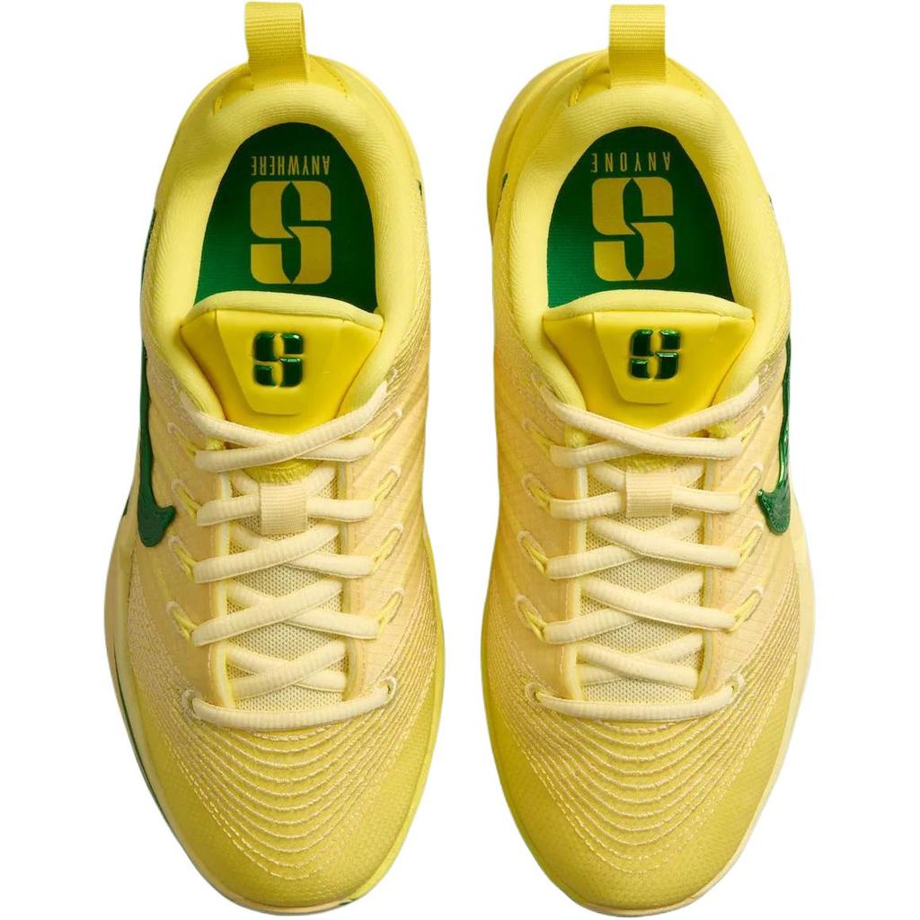 Nike Sabrina 3 Oregon Ducks Pohodlné provedení Nízké dětské basketbalové boty Dětské basketbalové boty Citronově žlutá Zelená IU4645-700