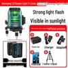 High-Precision Outdoor Green Laser Level - 2, 3, or 5 Lines with Infrared Automatic Leveling