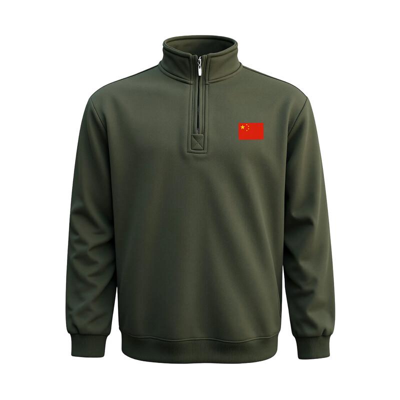 Xun Zhanying Men s Winter Fleece Half-Zip Athletic Top XL