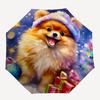 1pc Pomeranian Automatic Open/Close Umbrella, Lightweight for Women/Men, Perfect Gift - for Everyday or Holiday Eventsyy251127084