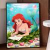 Disney Diamond Painting Kit Classic Ariel Mermaid Style Home Decor Craft Perfect Gift Idea Diamond Art