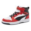 Puma Rebound V6 Mid Ac Jr Versatile Comfortable Mid-Top Kids Skate Shoes Kids Skate Shoes Red White Black 404317-02