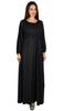 Bimba Women Boho Gothic Style Long Maxi Dress Lace Long Sleeves Gown