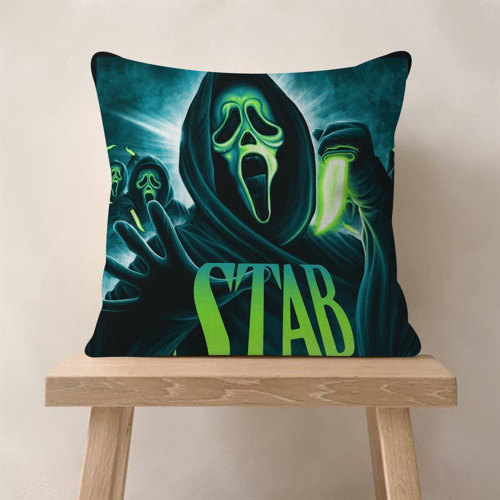 Horror Movie Scream Pillow Cover For Bedroom Room And Living Room Sofa Decorative Cushion Cover