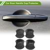 Car Door Handle Cup Protector for Honda Civic 8th 2006-2011 Carbon Fiber Black ABS 4 Pcs