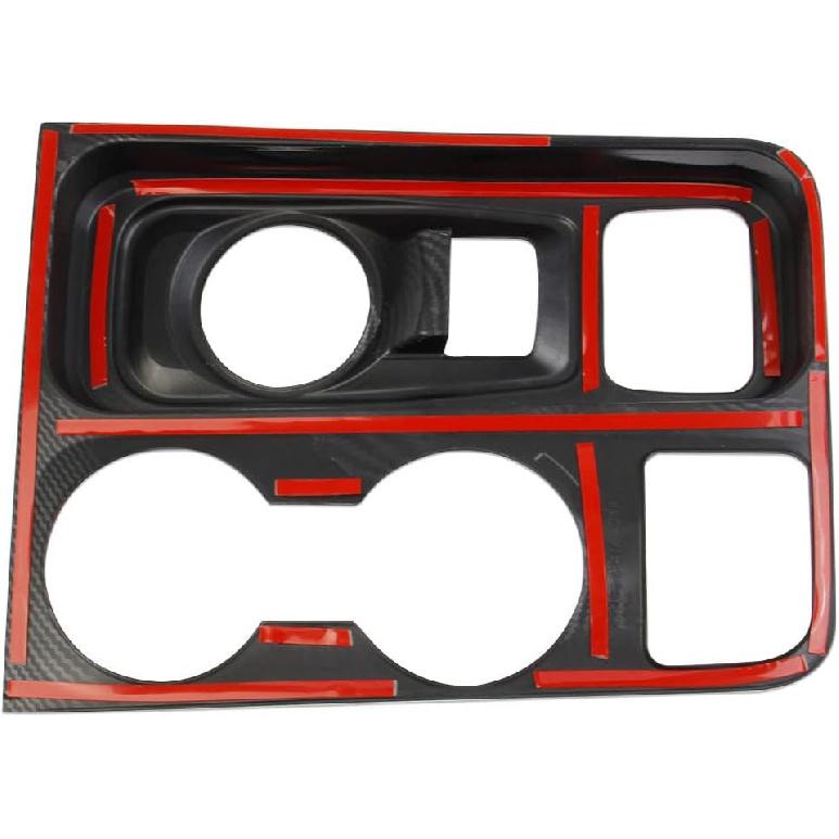 Carbon Fiber Central Control Gear Shift Panel Cover Trim Accessories for Ford Maverick 2022-2026