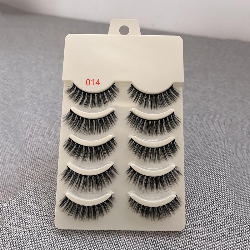 Set Valse Wimper Pluizige Enkele Wimperextensions Make-up Pluizig, Zacht En Natuurlijk Resultaat
