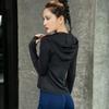 Women's Slim-Fit Hooded Running Jacket - Zipper, Long Sleeve, Outdoor Casual Sweatshirt