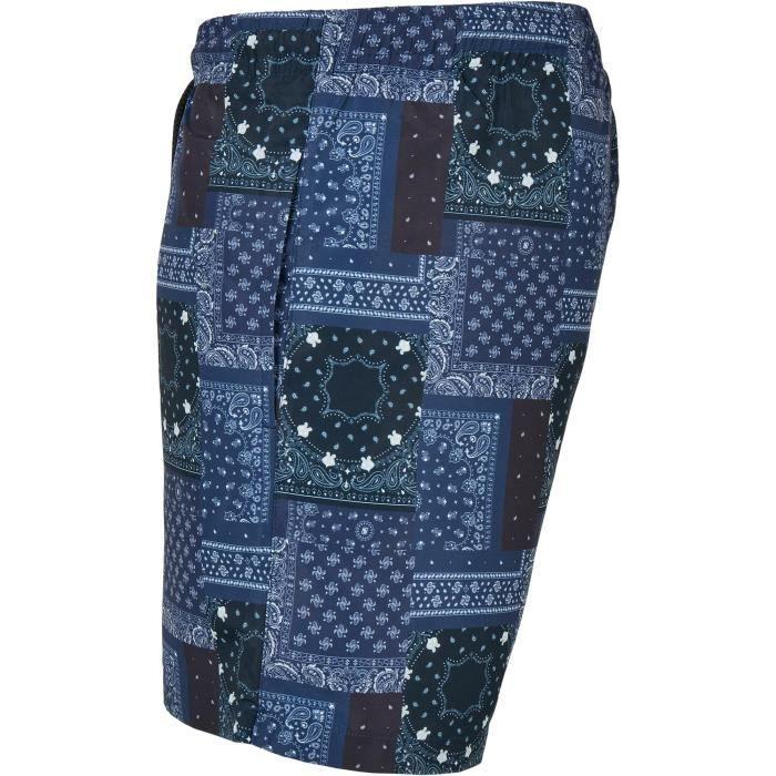 Short de bain à motif Urban Classics - bleu marine - XL