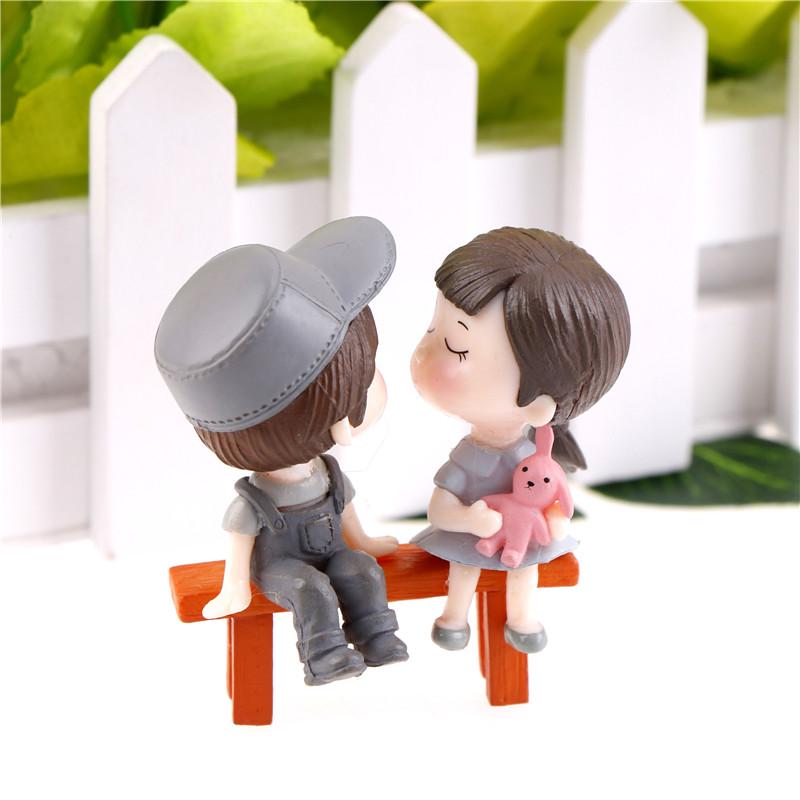 Moss Micro - Landscape  Festive Ornaments Stool Couples Small Ornaments