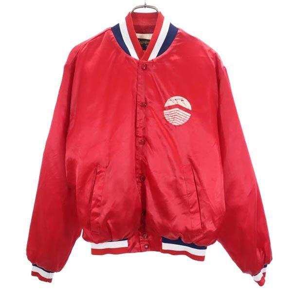 Swingster 90s Old CIVIC STADIUM Stajan L Red Series Quilted Nylon Jacket Men's Used