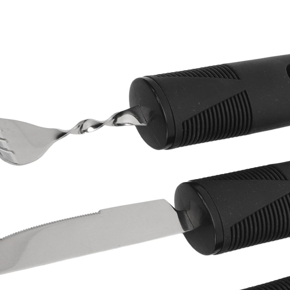 4Pcs Bendabl Weighted Silverware Non Slip Textured Eating Assistance  Parkinson Patients