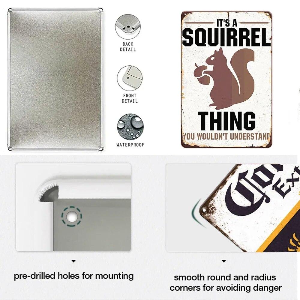 Retro Funny Sentence Tin Sign Decorative Vintage Plaque Metal Sign Decor Metal Plate for Garage Man Cave Bar Pub Home Wall Decor