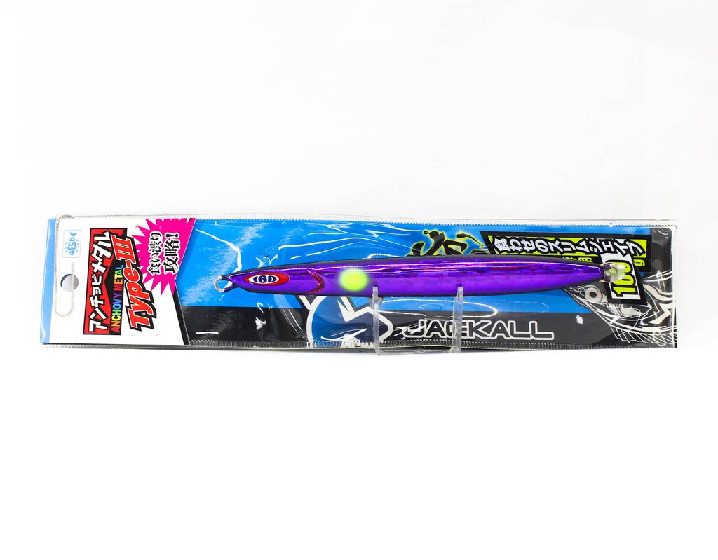 Jackall Metal Jig Anchovy Type 3 Flutter 160 Grams Purple (0019)