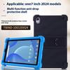 For Walmart Onn 7 inch Tablet Gen 4 (2024) Silicone Case with Kickstand Rugged Protective Cover