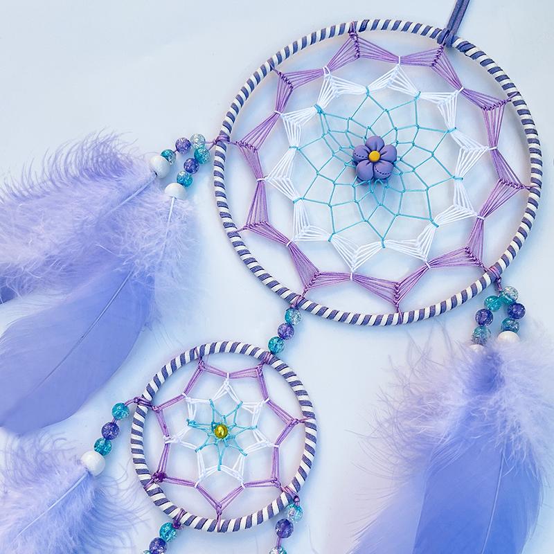 Dream Catcher Handmade Wind Chime Living Room Bedroom Hanging Ornaments Wall Pendant Home Decoration Dreamcatcher Festival Gifts