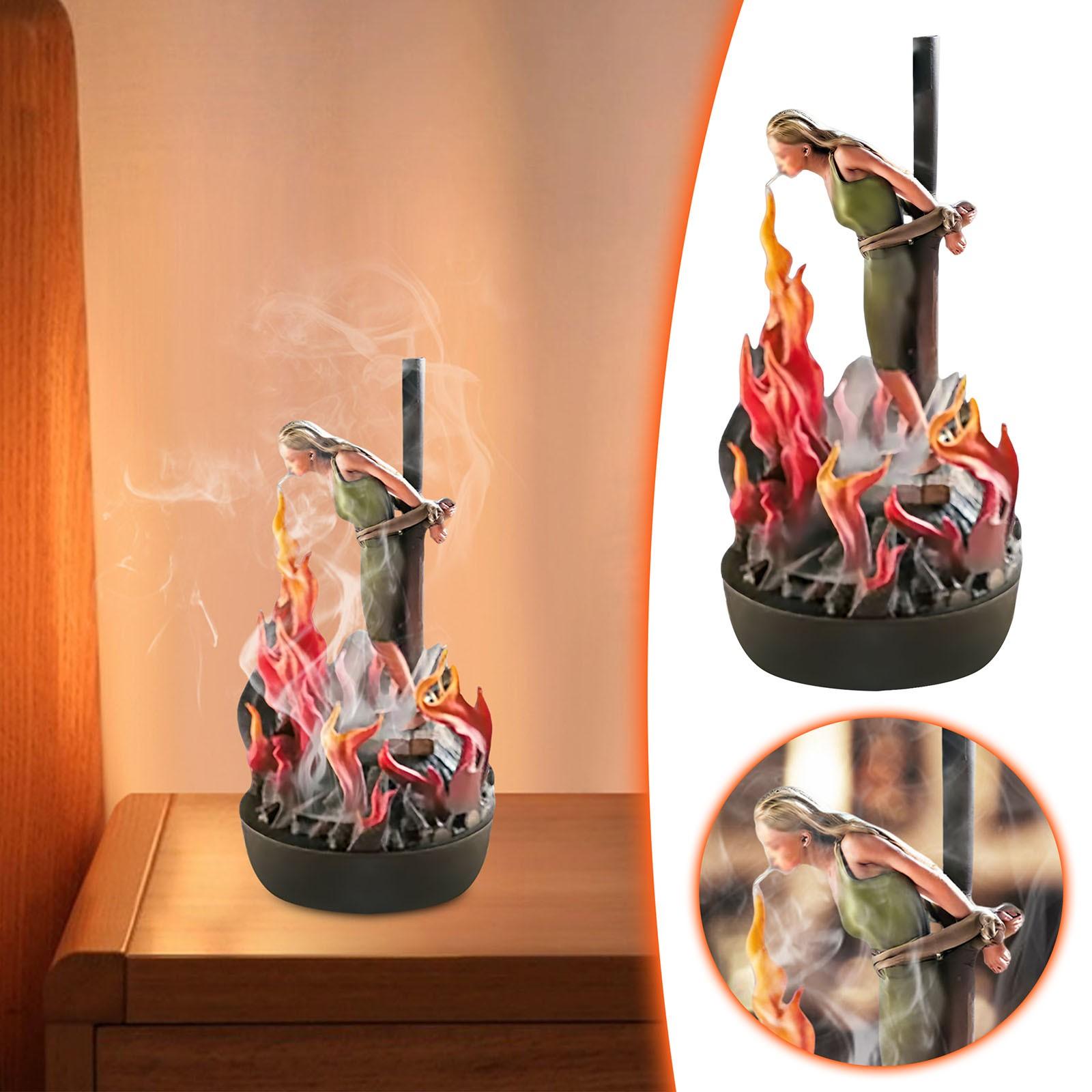 

Расписанная вручную цветная подставка для благовоний, украшения на Хэллоуин, украшения для дома и сада, фигурки One Size