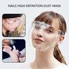 Lightweight Full Coverage Safety Mask: HD Transparent, Anti-Splash Protective Screen for Nail Techs, Artists, Cooks & DIY Enthus