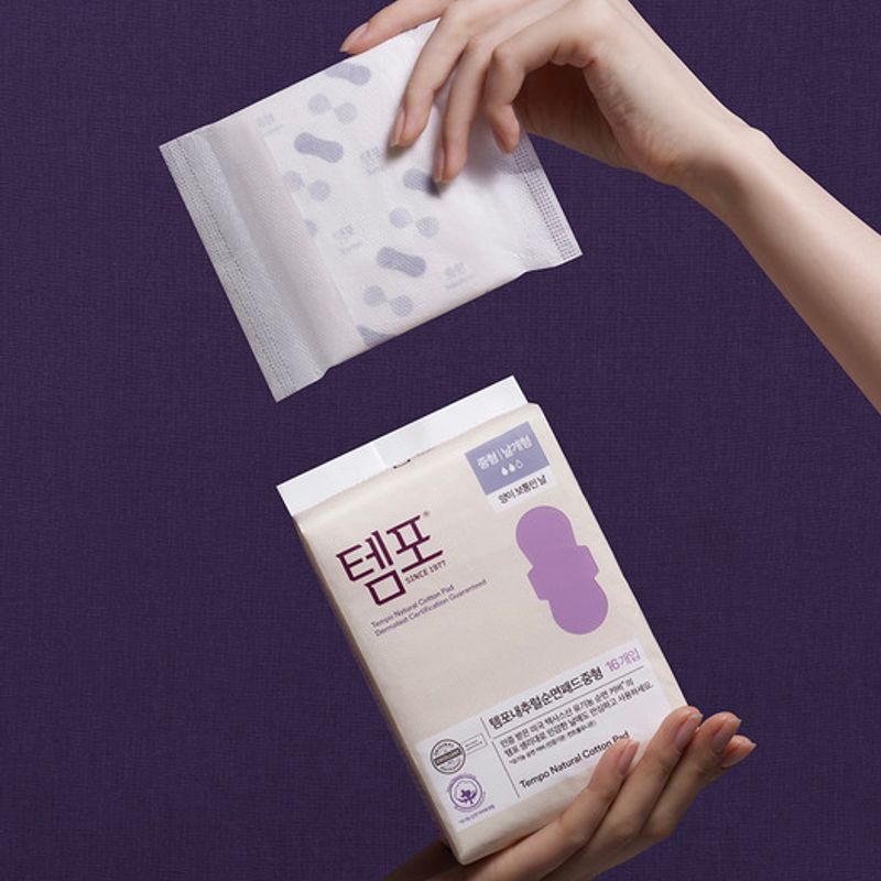 Pad Natural 100% Cotton Medium Slim 16P